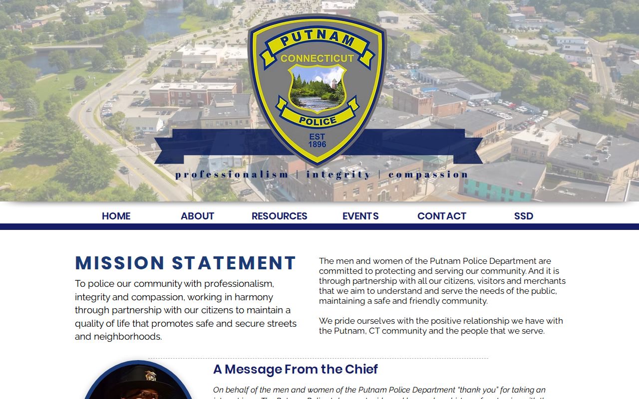 Putnam Police public resource page for local Putnam warrant questions